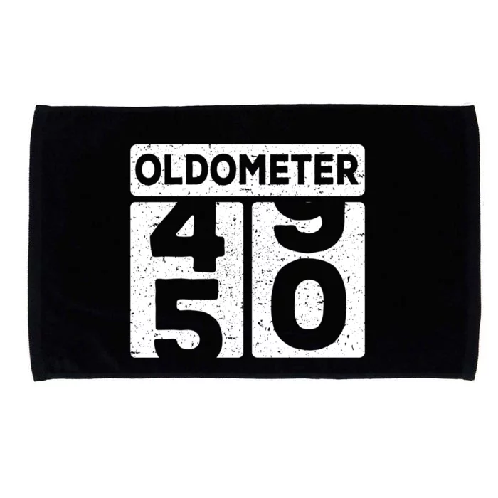 Odometer Funny 50th Birthday Gift Microfiber Hand Towel