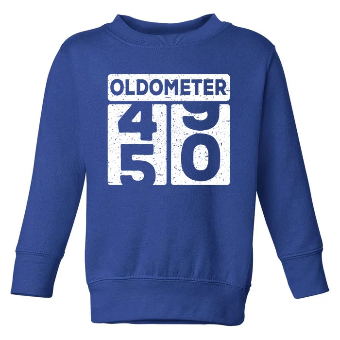 Odometer Funny 50th Birthday Gift Toddler Sweatshirt