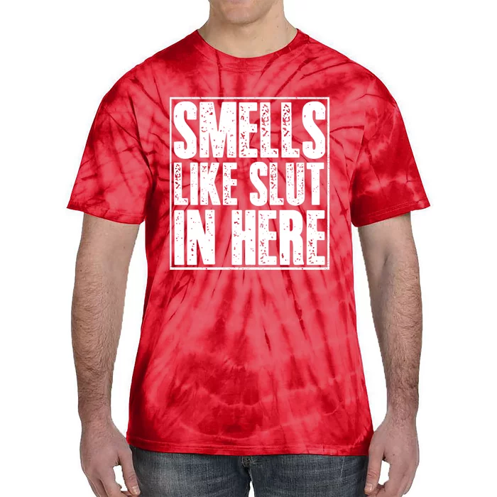 Offensive Funny Adult Humor, Smells Like Slut In Here Tie-Dye T-Shirt