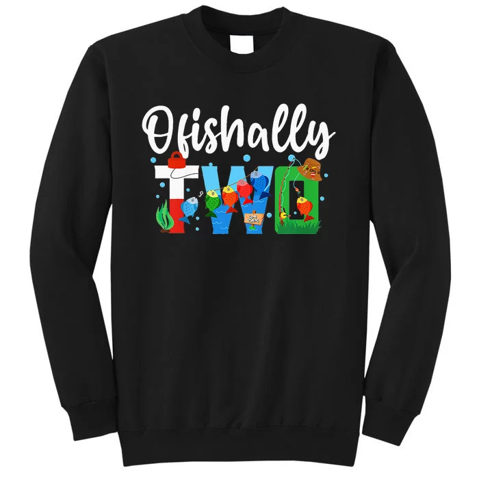 O Fish Ally Two Birthday Decorations 2 Year Old Sweatshirt