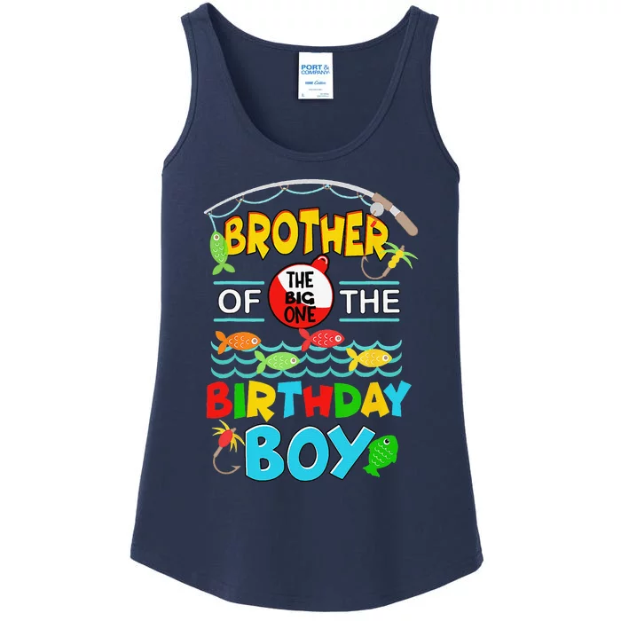 O Fish Ally One Birthday Outfit Brother Of The Birthday Ladies Essential Tank