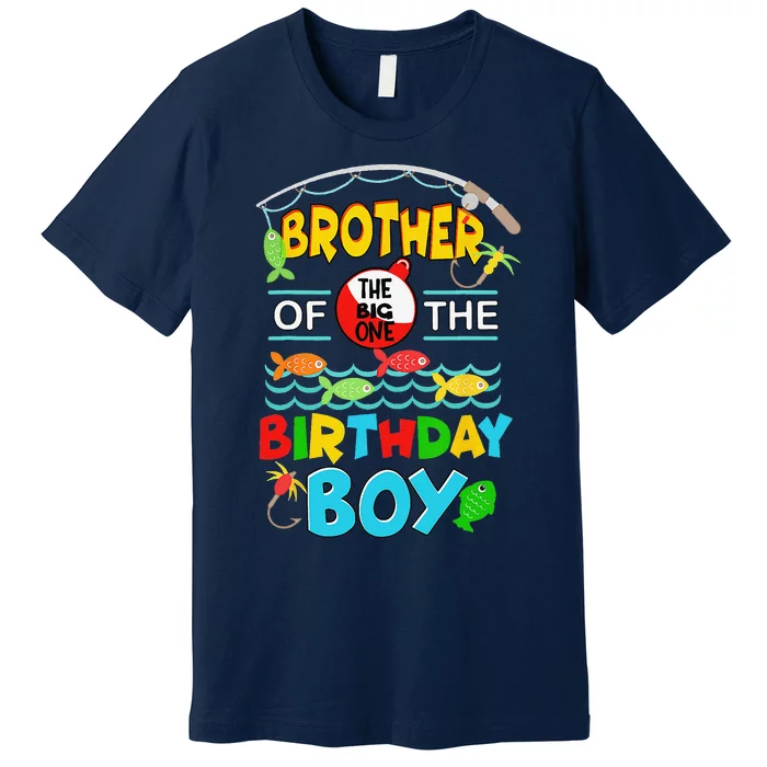 O Fish Ally One Birthday Outfit Brother Of The Birthday Premium T-Shirt