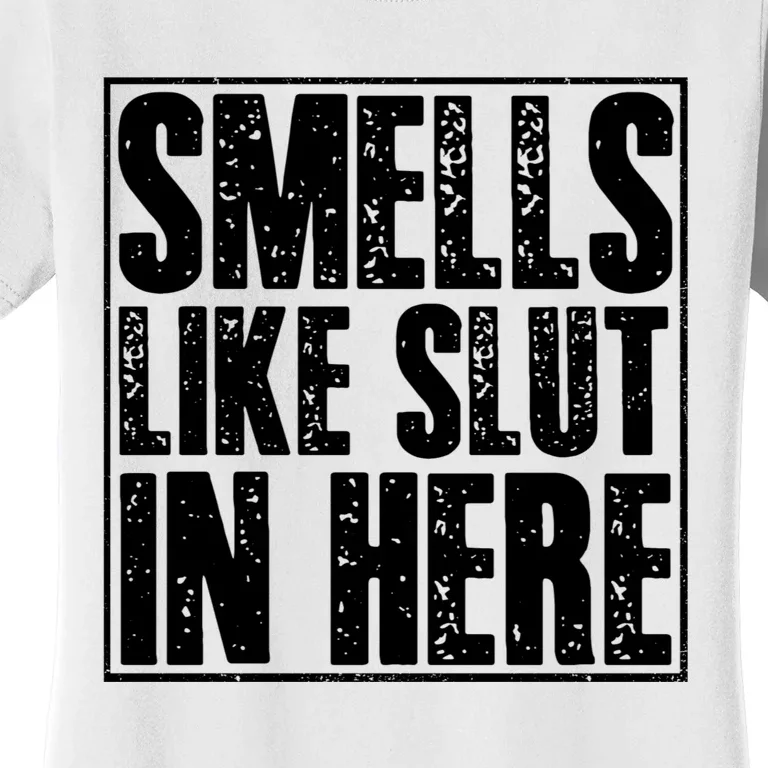 Offensive Funny Adult Humor, Smells Like Slut In Here Women's T-Shirt