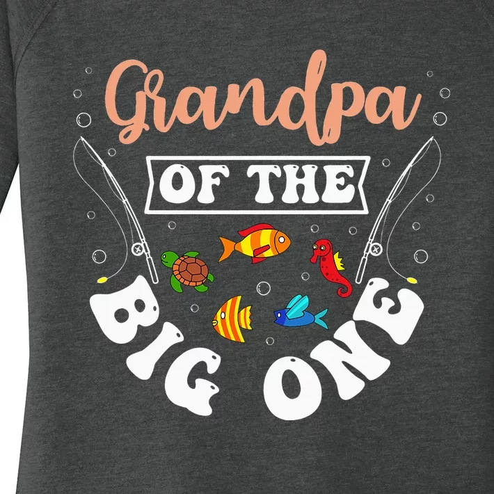 O Fish Ally One Birthday Outfit Grandpa Of The Birthday Women's Perfect Tri  Tunic Long Sleeve Shirt