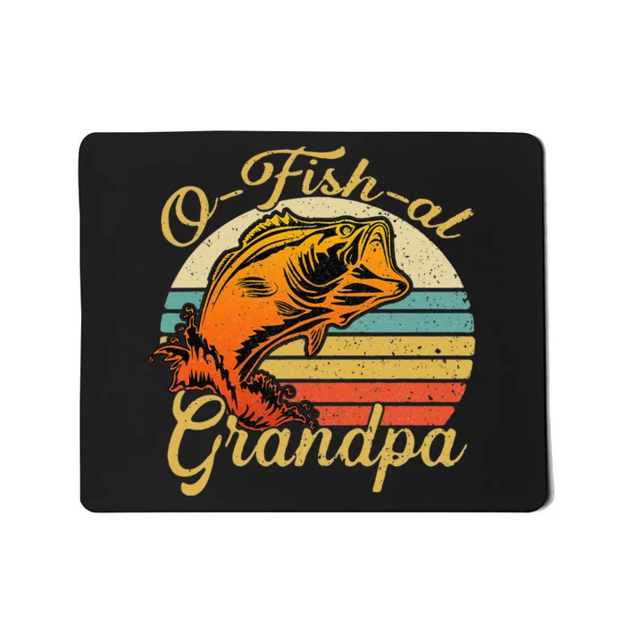 O Fish Al Grandpa Fishing Baby Pregnancy Announcement Mousepad