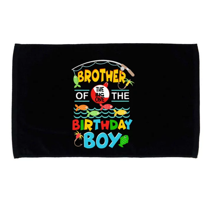 O Fish Ally One Birthday Outfit Brother Of The Birthday Microfiber Hand Towel