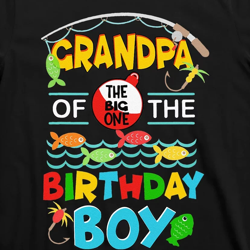 O Fish Ally One Birthday Outfit Grandpa Of The Birthday T-Shirt