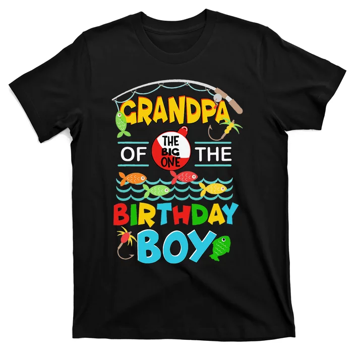 O Fish Ally One Birthday Outfit Grandpa Of The Birthday T-Shirt