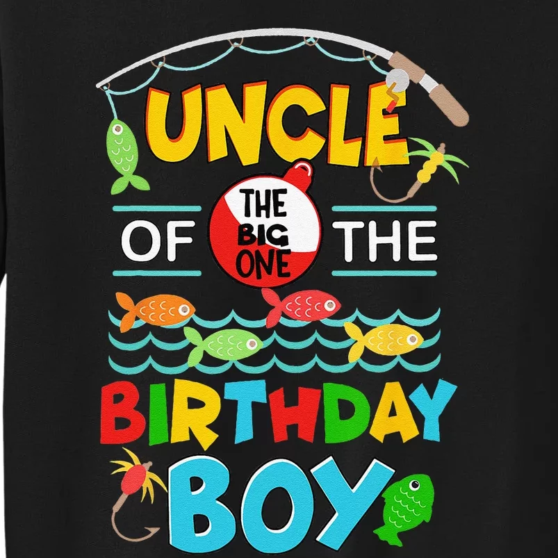 O Fish Ally One Birthday Outfit Uncle Of The Birthday Sweatshirt