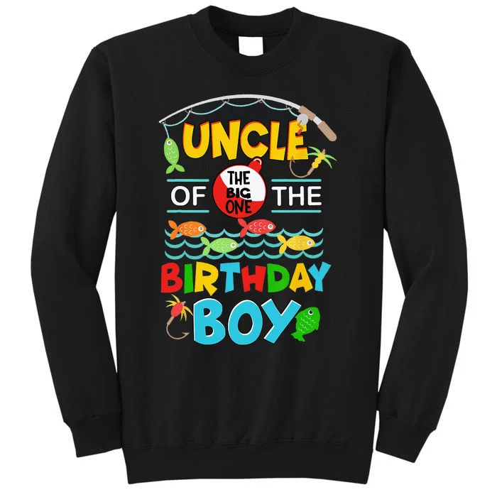 O Fish Ally One Birthday Outfit Uncle Of The Birthday Sweatshirt