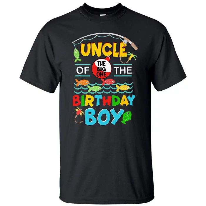 O Fish Ally One Birthday Outfit Uncle Of The Birthday Tall T-Shirt