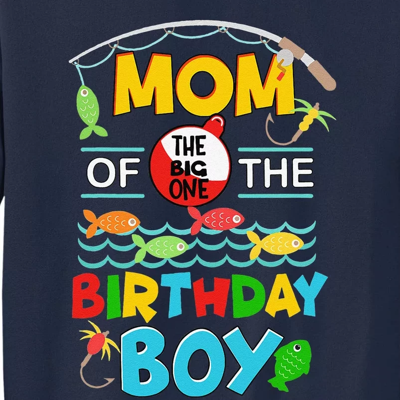 O Fish Ally One Birthday Outfit Mom Of The Birthday Tall Sweatshirt