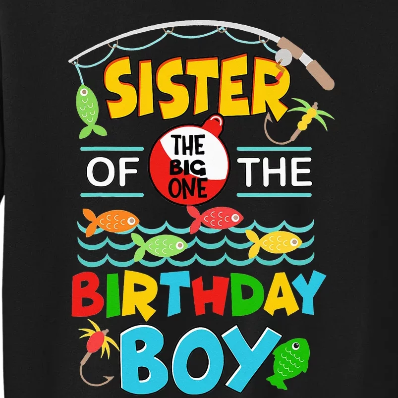 O Fish Ally One Birthday Outfit Sister Of The Birthday Sweatshirt