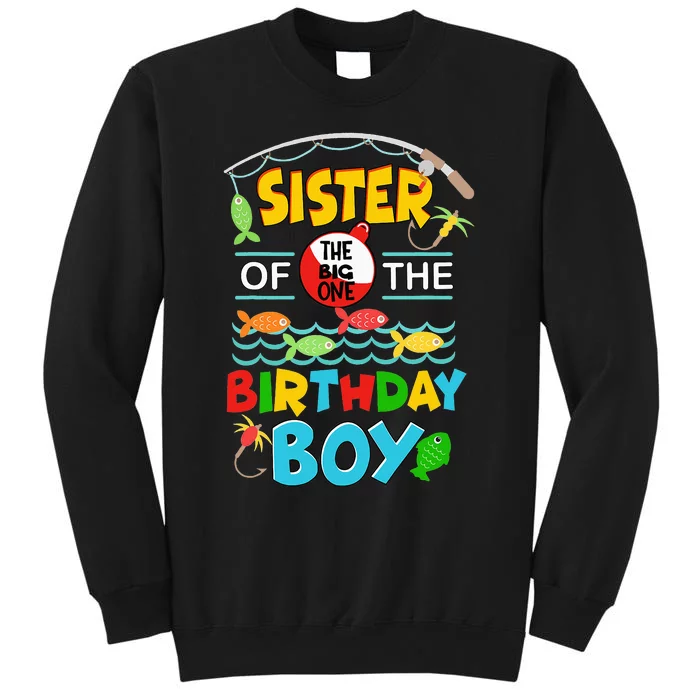 O Fish Ally One Birthday Outfit Sister Of The Birthday Sweatshirt