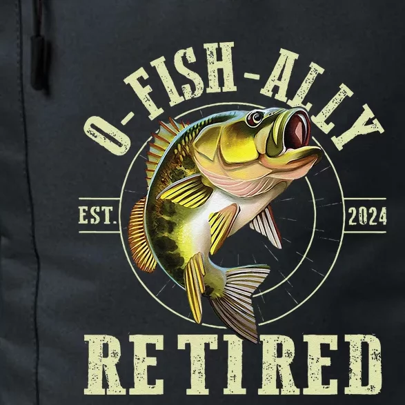 O Fish Ally Retired Since 2024 Fishing Retirement Lovers Daily Commute Backpack