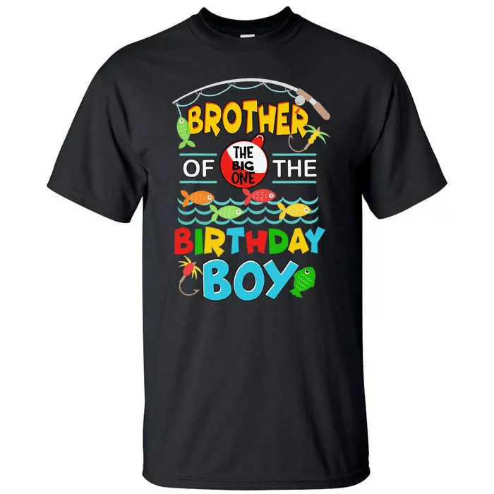 O Fish Ally One Birthday Outfit Brother Of The Birthday Tall T-Shirt