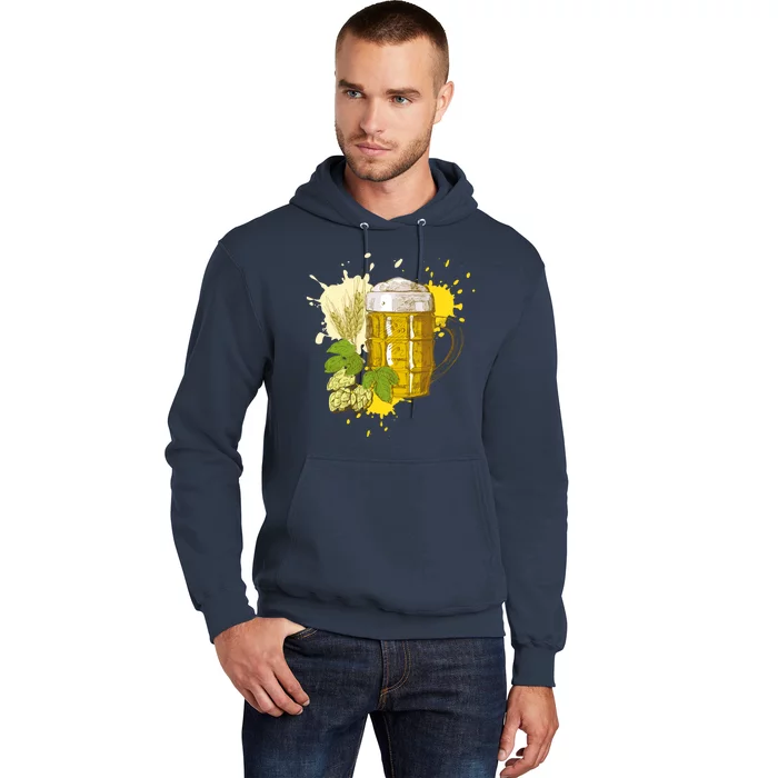 Oktoberfest Fall Autumn Beer Splatter Hoodie