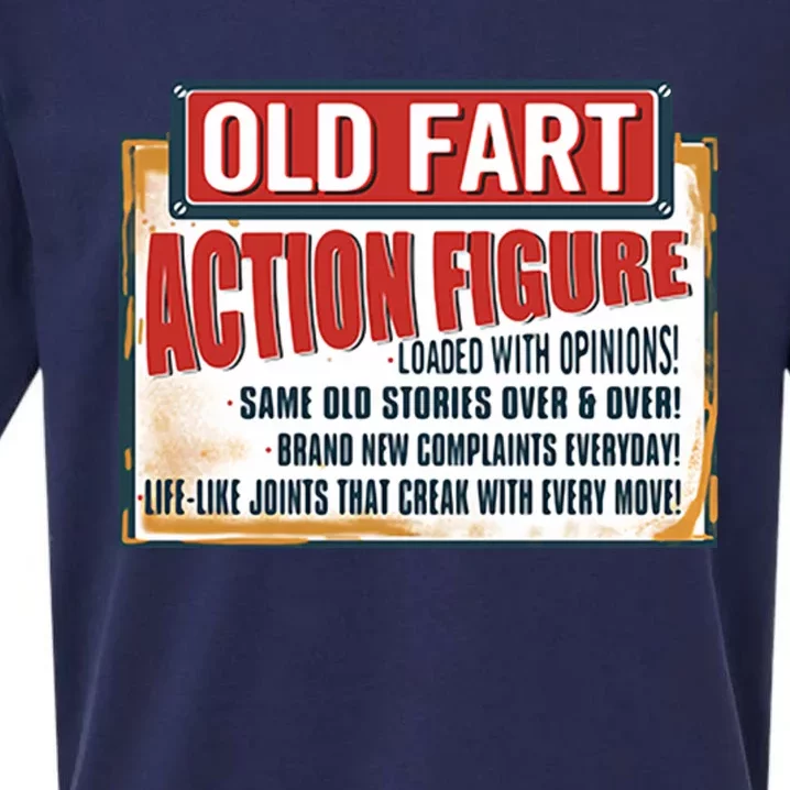 Old Fart Action Figure Loaded With Opinions Sueded Cloud Jersey T-Shirt