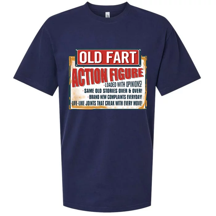 Old Fart Action Figure Loaded With Opinions Sueded Cloud Jersey T-Shirt