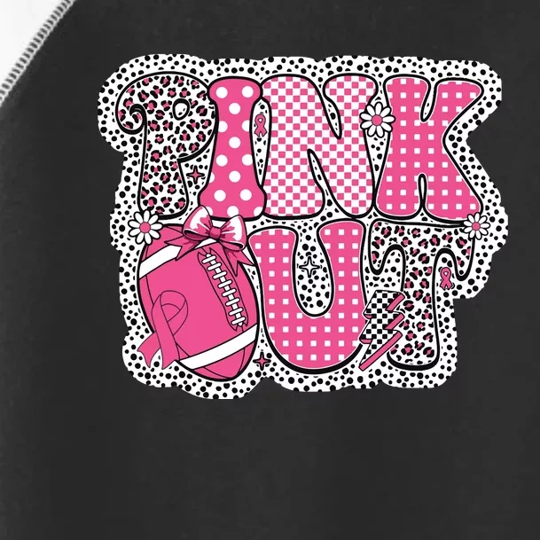 Out Football Breast Cancer Awareness Toddler Fine Jersey T-Shirt