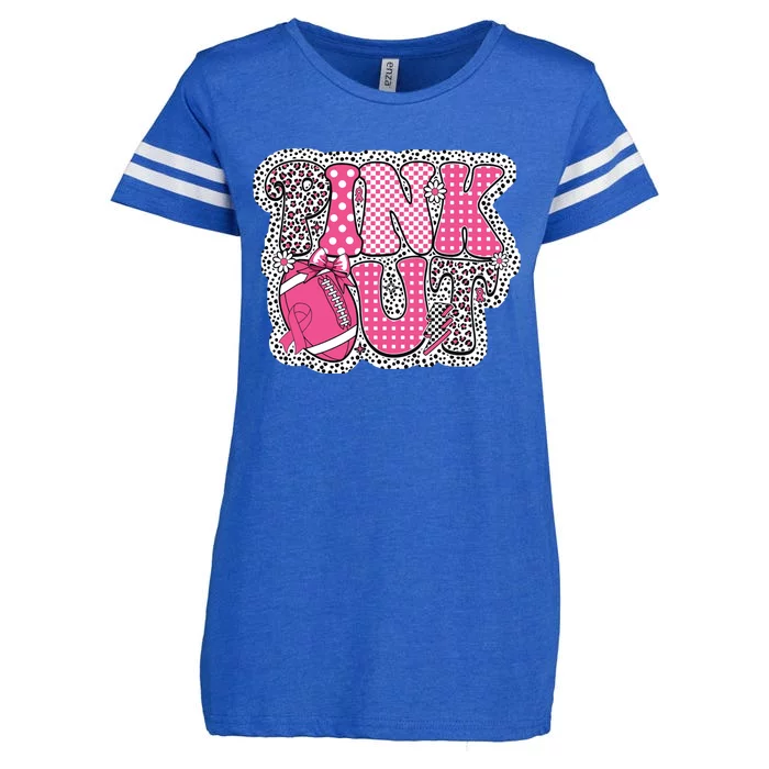 Out Football Breast Cancer Awareness Enza Ladies Jersey Football T-Shirt