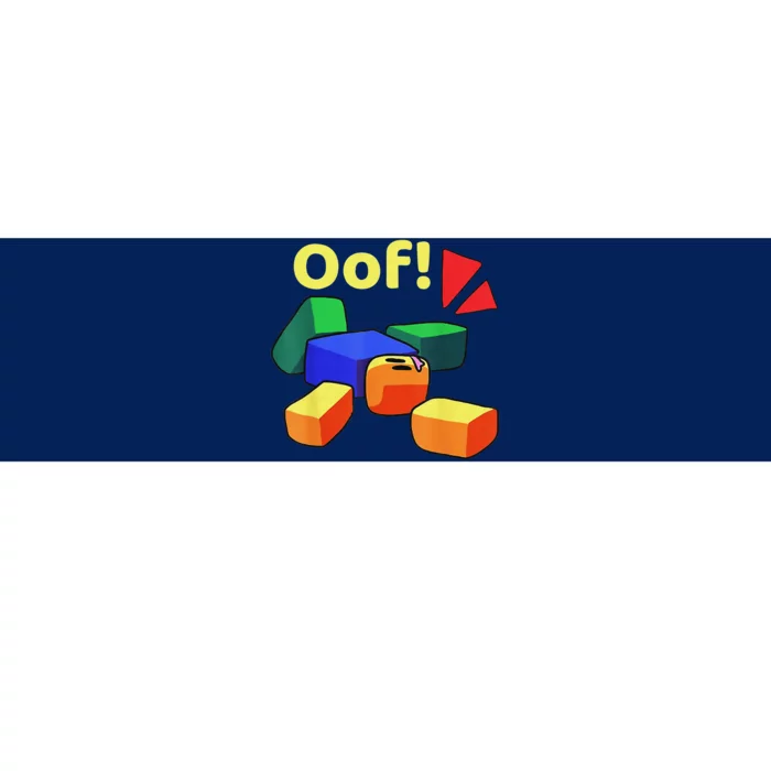 OOF! Funny Blox Noob Gamer Gifts For Gamers Bumper Sticker