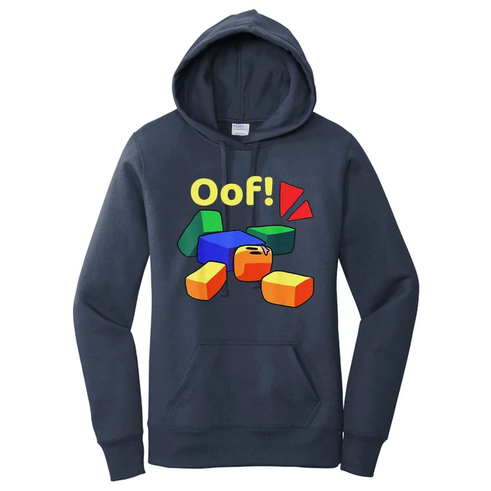 OOF! Funny Blox Noob Gamer Gifts For Gamers Women's Pullover Hoodie