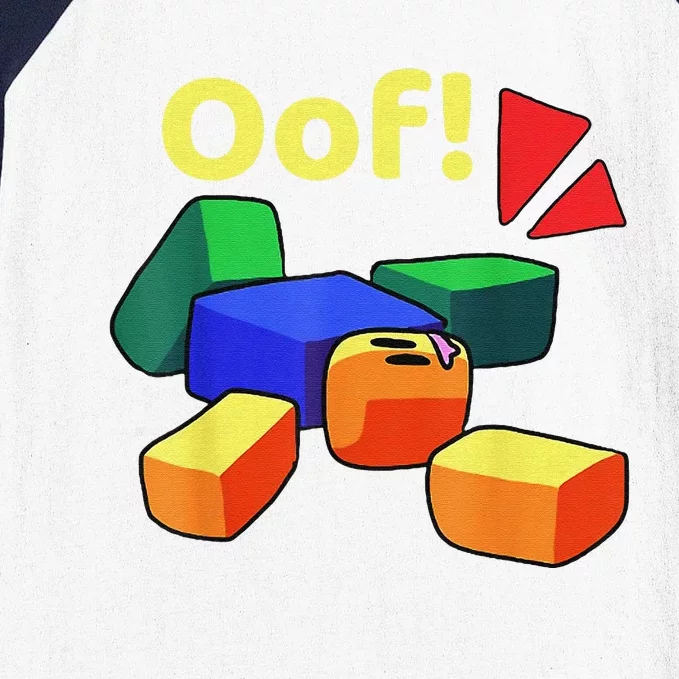 OOF! Funny Blox Noob Gamer Gifts For Gamers Baseball Sleeve Shirt