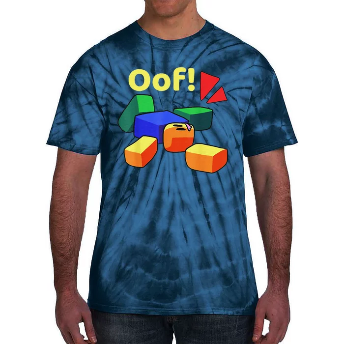 OOF! Funny Blox Noob Gamer Gifts For Gamers Tie-Dye T-Shirt