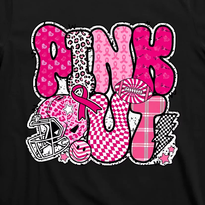 Out Football Breast Cancer Awareness T-Shirt