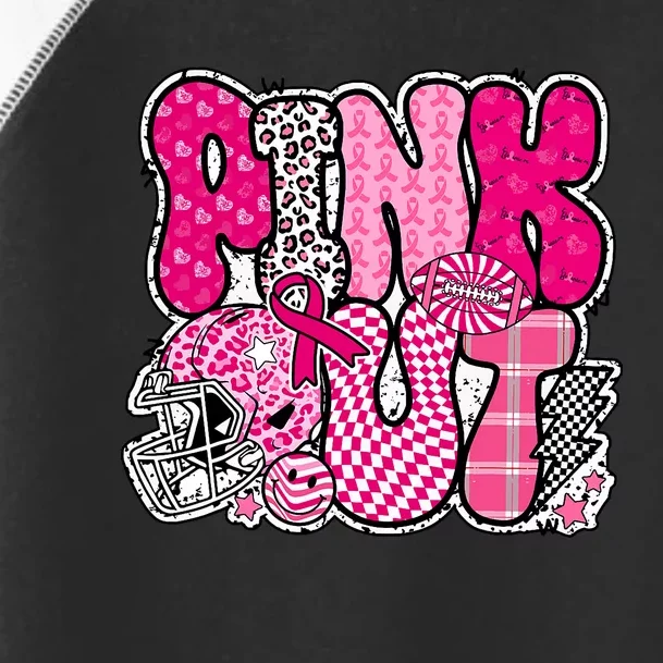 Out Football Breast Cancer Awareness Toddler Fine Jersey T-Shirt