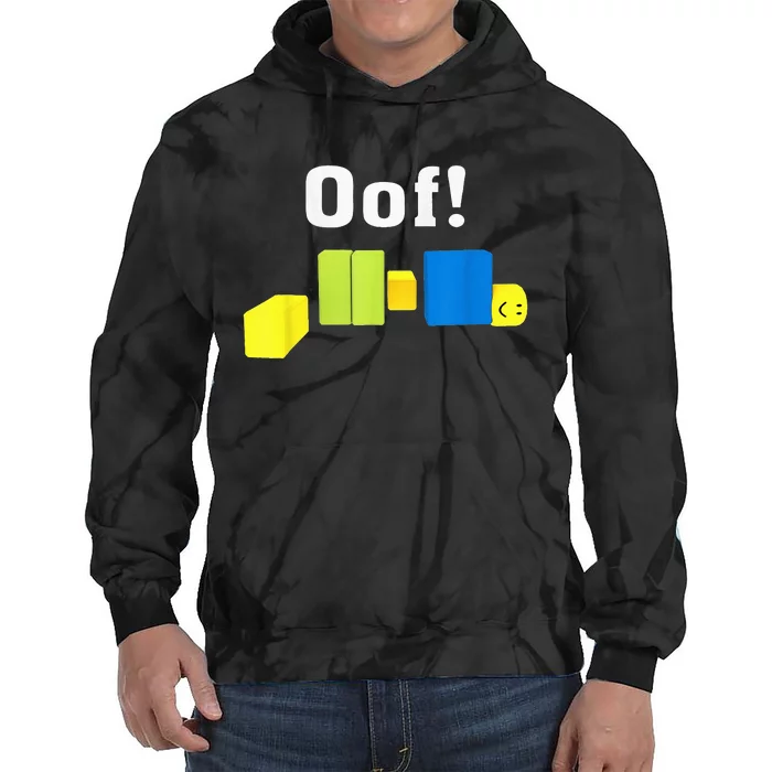 OOF! Funny Blox Noob Gamer Gifts For Gamers Tie Dye Hoodie