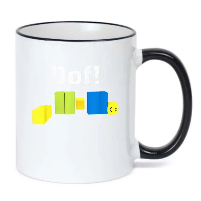 OOF! Funny Blox Noob Gamer Gifts For Gamers Black Color Changing Mug