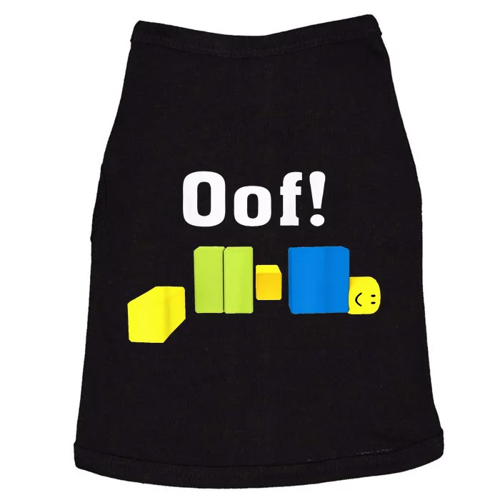 OOF! Funny Blox Noob Gamer Gifts For Gamers Doggie Tank