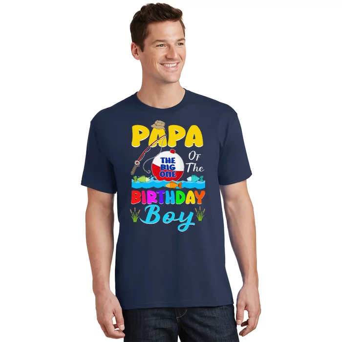 O Fish Birthday Outfit Papa Of The Birthday Boy T-Shirt