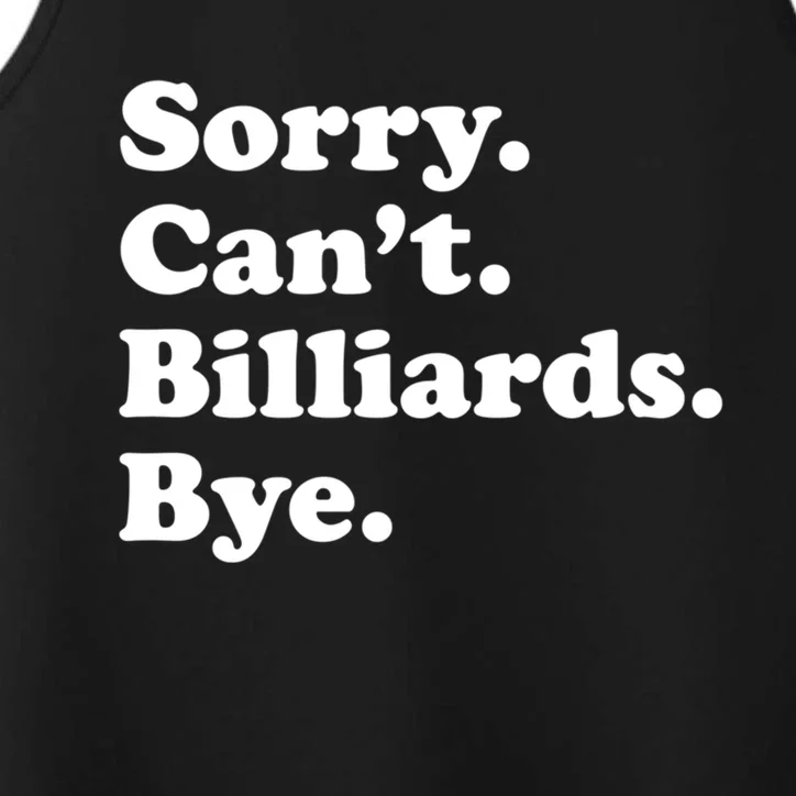 Or Funny Billiards Cool Gift Performance Tank