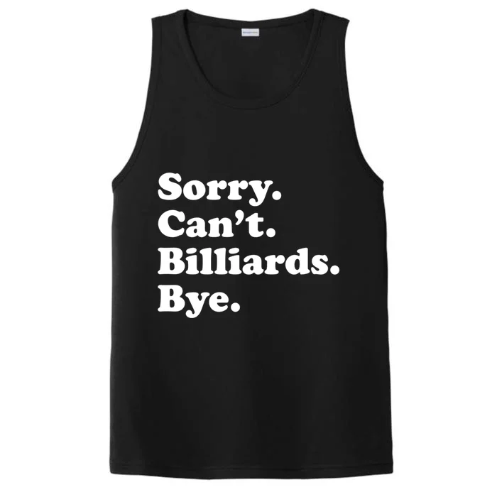 Or Funny Billiards Cool Gift Performance Tank