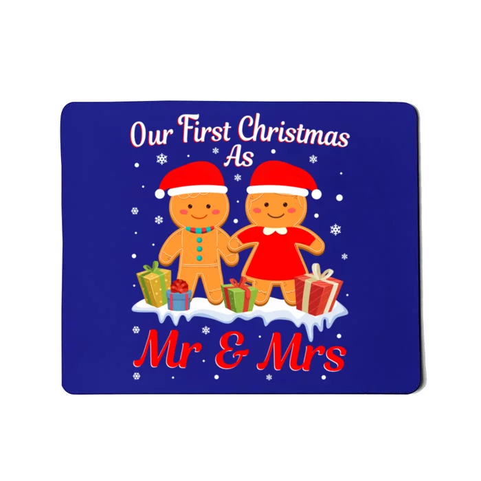 Our First Christmas As Mr And Mrs New Couple Christmas Meaningful Gift Mousepad