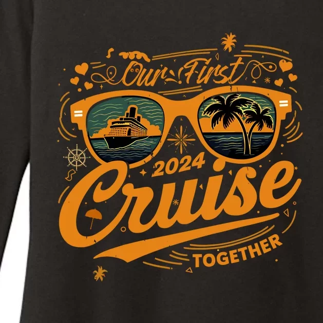 Our First Cruise 2024 Together Couple Family Matching Cruise Womens CVC Long Sleeve Shirt