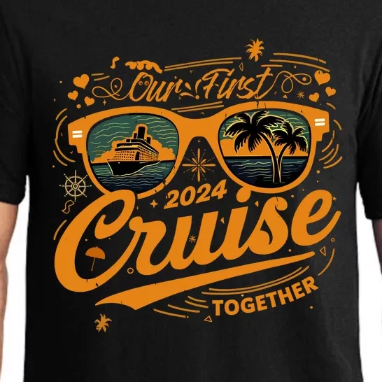 Our First Cruise 2024 Together Couple Family Matching Cruise Pajama Set