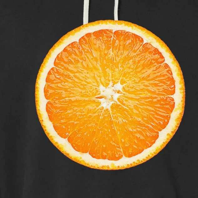 Orange Fruit Costume Cute Cheap Funny Halloween Gift Garment-Dyed Fleece Hoodie