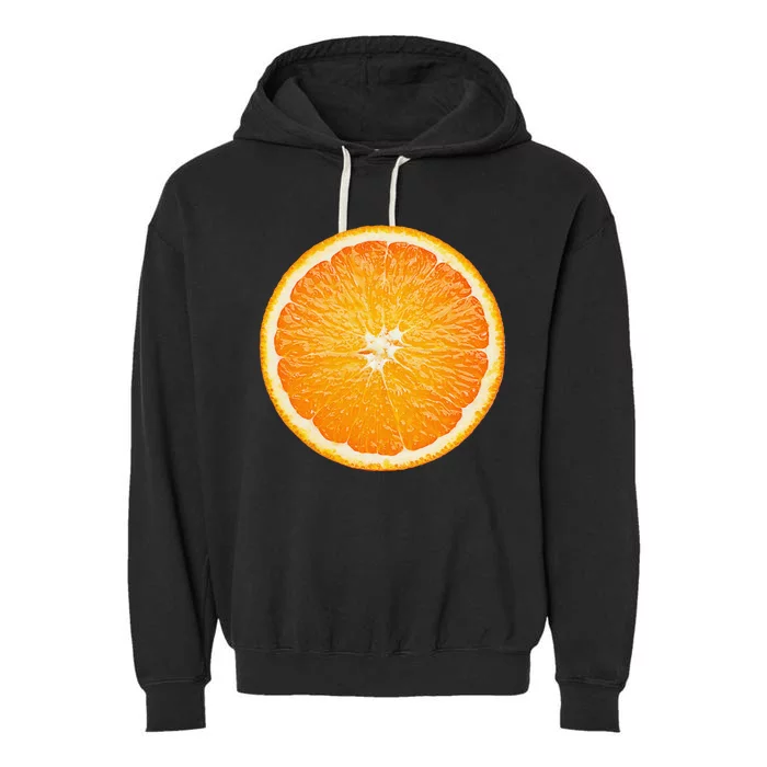 Orange Fruit Costume Cute Cheap Funny Halloween Gift Garment-Dyed Fleece Hoodie