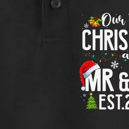 Our First Christmas As Mr & Mrs 2024 Married Couples Pajamas Dry Zone Grid Performance Polo