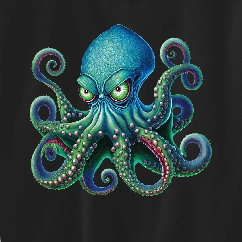 Octopus Fun Cephalopod Sea Creatures Kraken Octopus Kids Sweatshirt