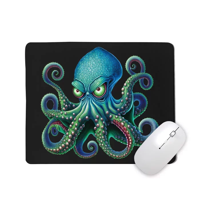 Octopus Fun Cephalopod Sea Creatures Kraken Octopus Mousepad