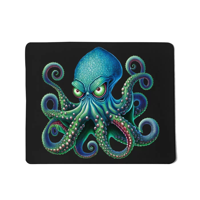 Octopus Fun Cephalopod Sea Creatures Kraken Octopus Mousepad