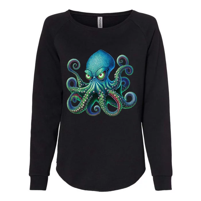 Octopus Fun Cephalopod Sea Creatures Kraken Octopus Womens California Wash Sweatshirt