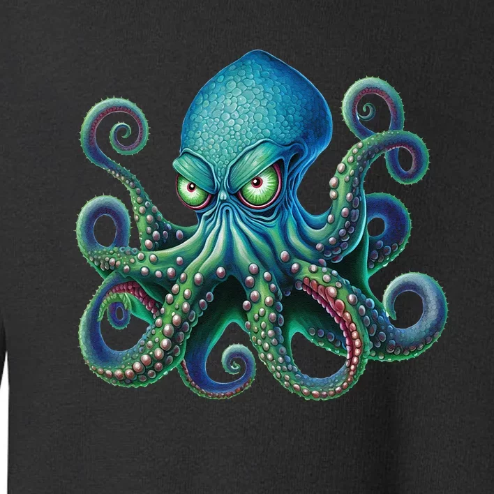 Octopus Fun Cephalopod Sea Creatures Kraken Octopus Toddler Sweatshirt