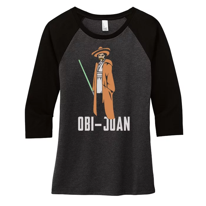 ObiJaun Funny Cinco De Mayo Mexican Movie Nerd Shirt Women's Tri-Blend 3/4-Sleeve Raglan Shirt