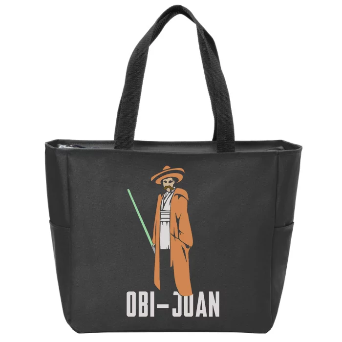 ObiJaun Funny Cinco De Mayo Mexican Movie Nerd Shirt Zip Tote Bag